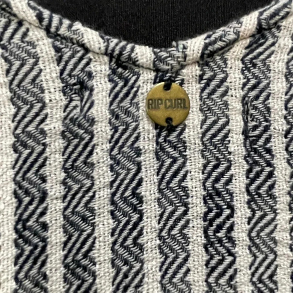 Rip Curl Baja Striped  100% Cotton Dress Medium - Picture 6 of 8